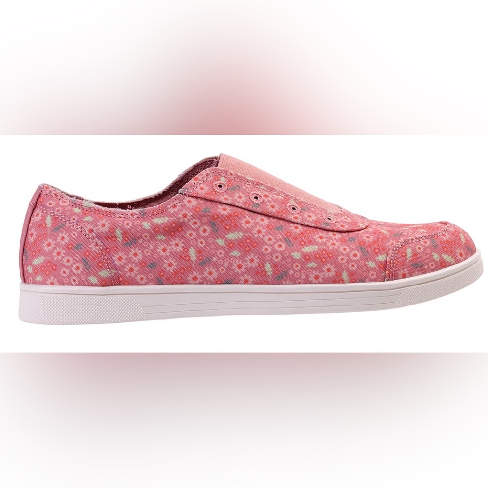 NWT Spenco Orthotic Canvas Slip-On Shoes Santa Maria in Pink Floral Size 11